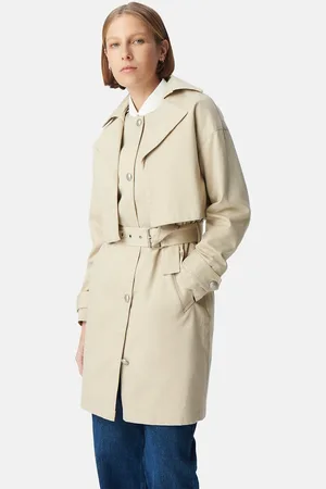 IKKS Trench Ceinturé Mi-long 2 En 1 Veste Amovible
