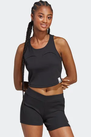 adidas Débardeur Crop Côtelé Lounge Rib