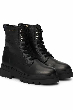 Tommy Hilfiger Boots Lacées En Cuir