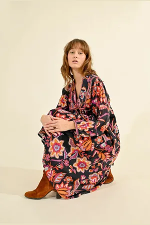 Molly Bracken Robe Longue Imprimée
