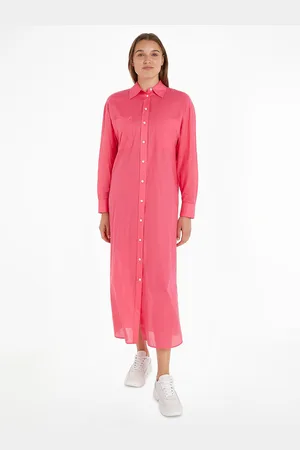 Tommy Hilfiger Robe-chemise Longue Boutonnée