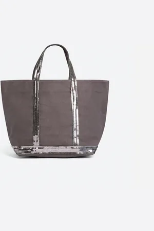 Vanessa Bruno Sac Cabas M En Toile Et Sequins