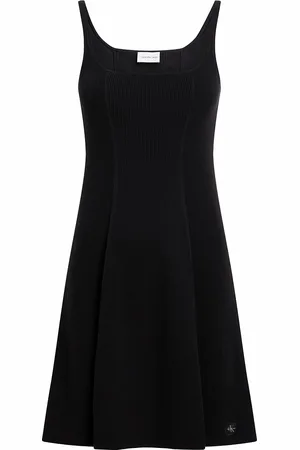 Calvin Klein Robe En Jersey Courte Évasée