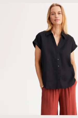ANNE WEYBURN Chemise En Lin Manches Courtes