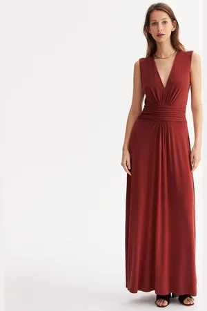 ANNE WEYBURN Robe Évasée Longue Sans Manches