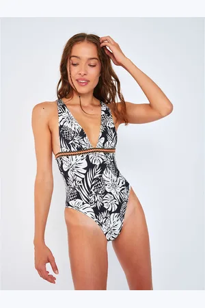 Banana Moon Maillot De Bain 1 Pièce Plongeant Odalis