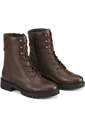 Geox Bottines Lacées En Cuir Respirant Hoara