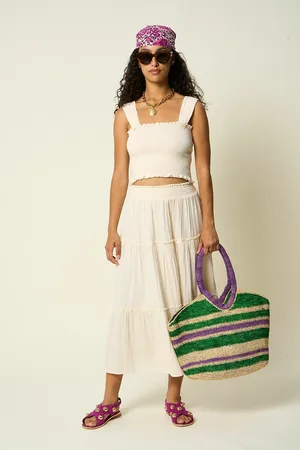 Petite Mendigote Panier Rayé Soleil