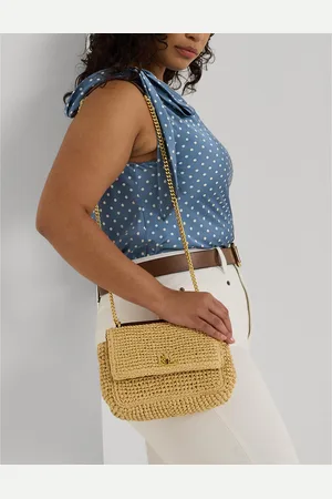 Ralph Lauren Sac À Bandoulière En Paille Sophee