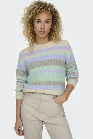 ONLY Pull En Maille Mousseuse Col Rond