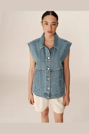 Grace & Mila Veste Oversize En Jean Sans Manches Paulette