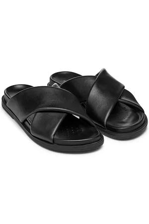 Geox Mules Plates En Cuir Adelash