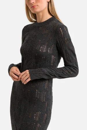 Samsøe Samsøe Robe Manches Longues Col Montant Caleb