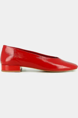 Jonak Ballerines Vernies Cuir Lea Fabriquées En Europe