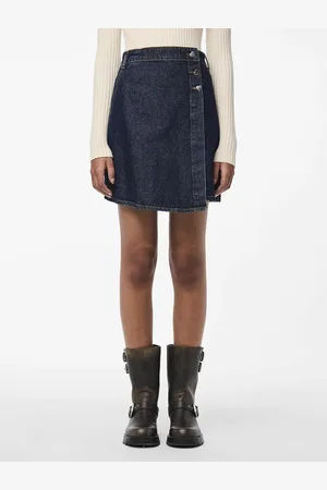 Pieces® Jupe En Jean Taille Haute