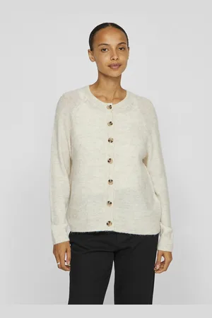 VILA Gilet Boutonné En Maille Mousseuse