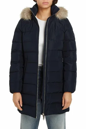 Tommy Hilfiger Doudoune Matelassée Mi-longue À Capuche