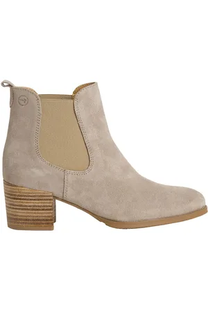 Tamaris Bottines Chelsea Cuir À Petit Talon