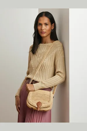 Ralph Lauren Sac Besace En Raphia À Bandoulière Colbie