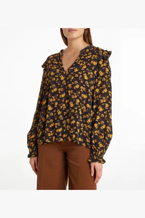 Tommy Hilfiger Blouse Col V Imprimé Floral Manches Longues
