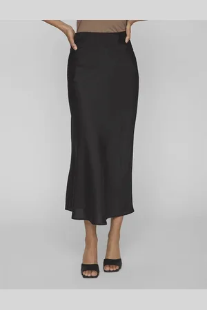 VILA Jupe Satinée Taille Haute