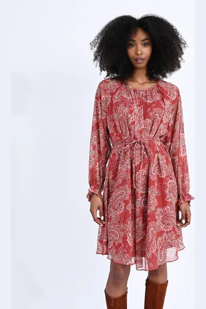 Molly Bracken Robe Imprimée Col Rond