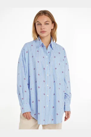 Tommy Hilfiger Chemise Ample Imprimée Manches Longues