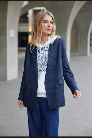 La Petite Etoile Blazer Coupe Ample À Rayures Joudia