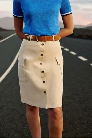 La Petite Etoile Jupe Genou Boutonnée Joey