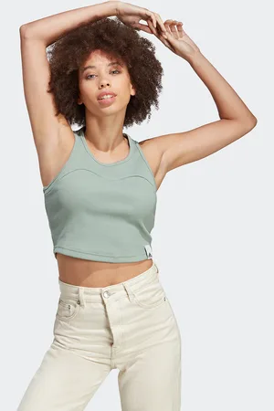 adidas Débardeur Crop Côtelé Lounge Rib