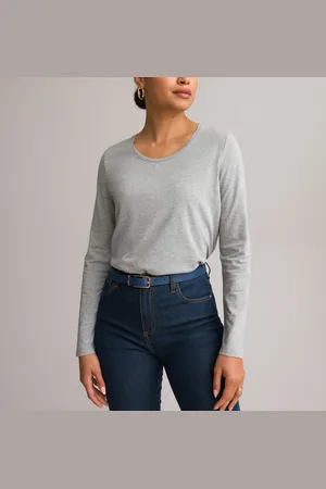 ANNE WEYBURN Tee Shirt Col Rond Manches Longues