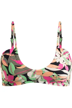 Roxy Haut De Maillot De Bain Bikini Brassière Printed Beach Classics.