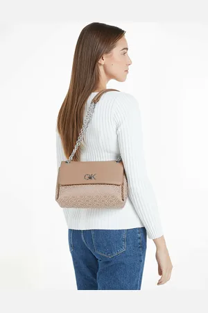 Calvin Klein Sac À Rabat Motif Monogramme Anse Et Bandoulière