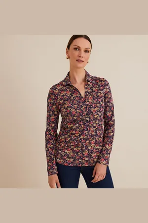 ANNE WEYBURN T-shirt Imprimé Col Polo Manches Longues