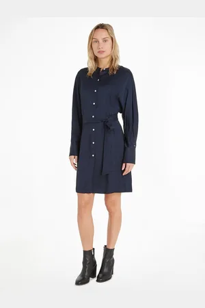 Tommy Hilfiger Robe Chemise Courte Manches Longues
