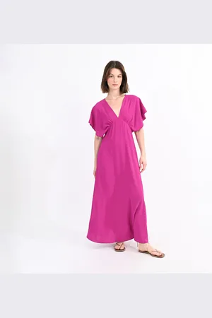 Molly Bracken Robe Longue Col Plongeant