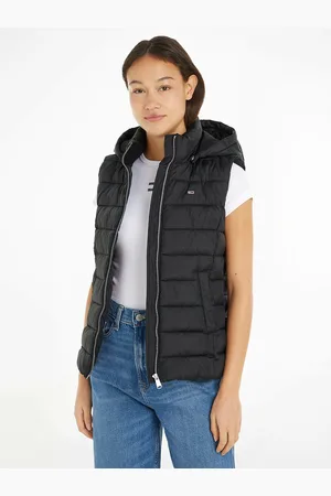 Tommy Hilfiger Doudoune Sans Manches À Capuche
