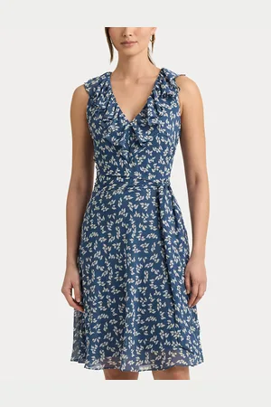 Ralph Lauren Robe Courte Imprimée Sans Manches Tarvaight