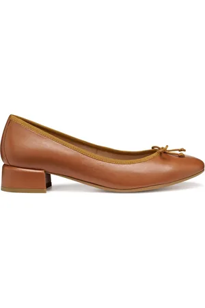 Geox Ballerines En Cuir À Petits Talons Floretia