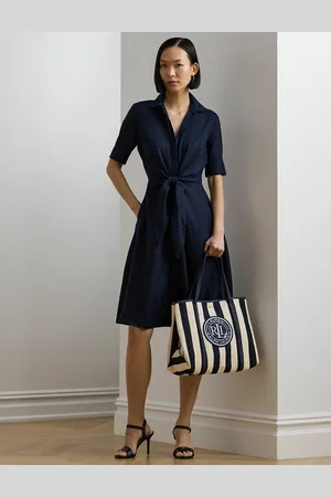 Ralph Lauren Sac Cabas Tote Bag Rayé Emerie