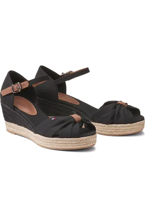 Tommy Hilfiger Sandales Open Toe À Talons Compensés