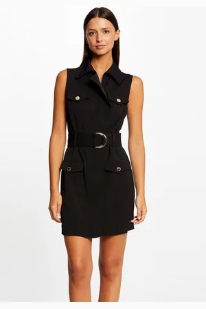 Morgan Robe Droite Courte Sans Manches