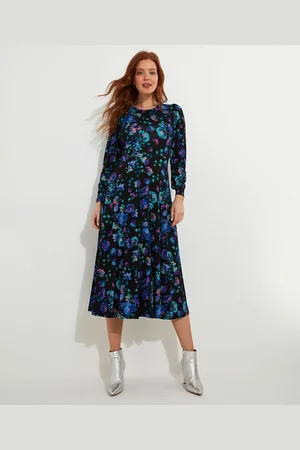 Joe Browns Robe Longue À Fleurs Col Rond