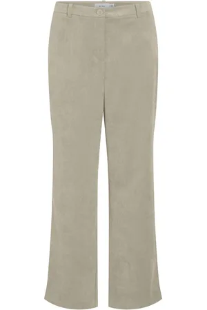 VILA Pantalon Droit En Velours Côtelé