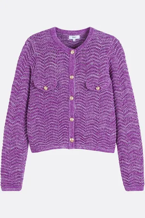 Suncoo Cardigan Col Rond Manches Longues Giany