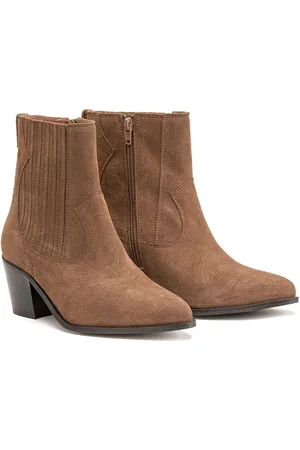La Redoute Boots Santiag En Cuir Suédé