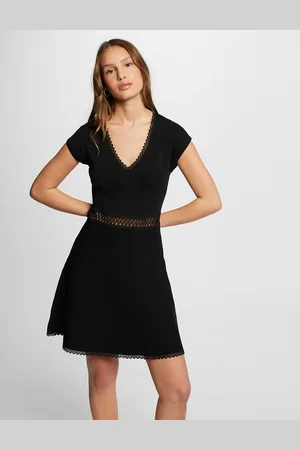 Morgan Robe Droite Courte Manches Courtes