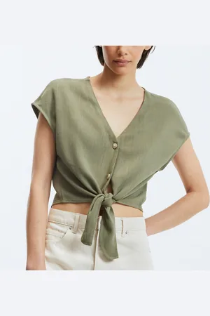 ONLY Blouse Courte À Nouer