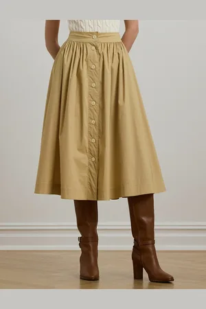 Ralph Lauren Jupe Midi Plissée