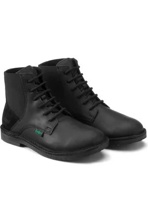 Kickers Bottines En Cuir À Lacets Kick Liti